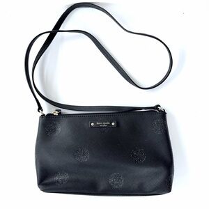 Kate Spade Black Glitter Dot Crossbody Bag